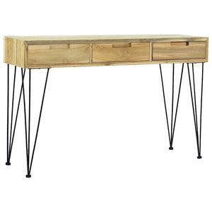 Konsolentisch 120 x 35 x 76 cm Teak Massiv