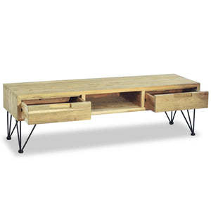 TV-Schrank 120 x 35 x 35 cm Teak Massiv
