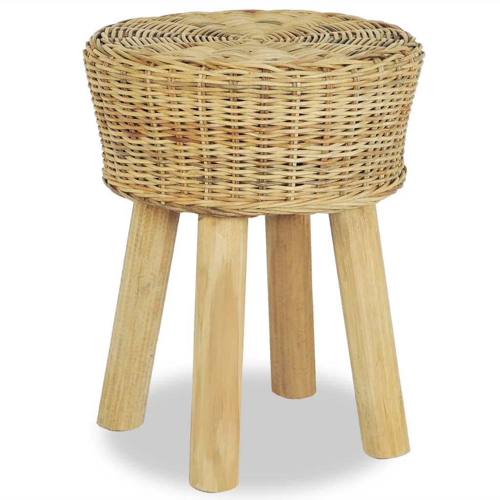 vidaXL Tabouret de bar en rotin naturel