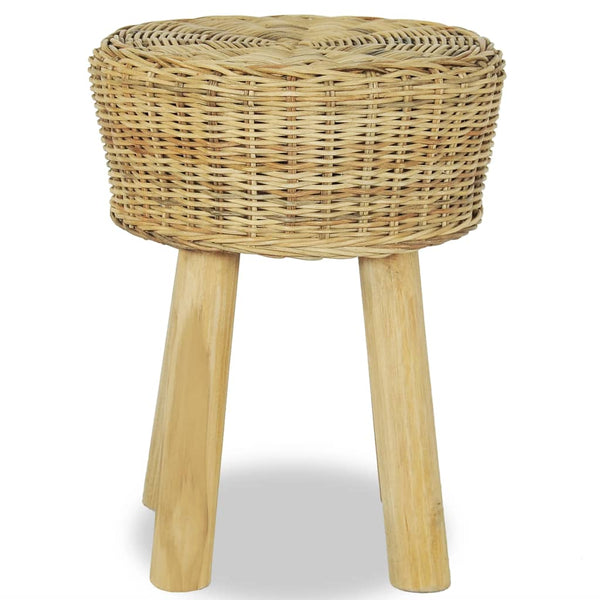 vidaXL Tabouret de bar en rotin naturel