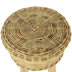 vidaXL Tabouret de bar en rotin naturel