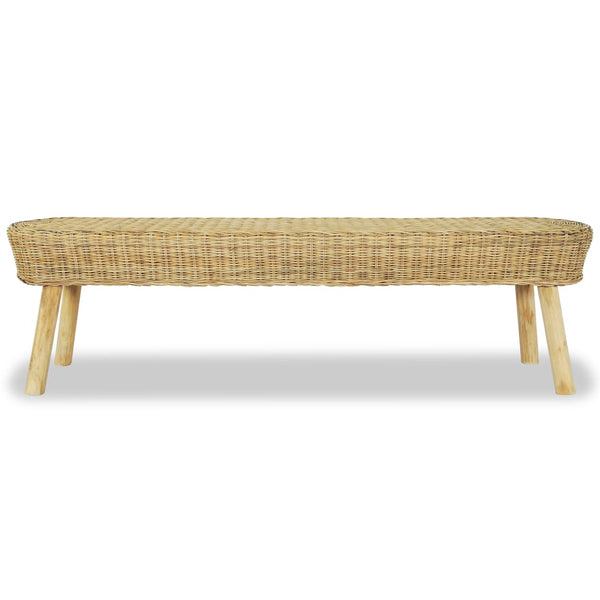 Flurbank 160 x 35 x 45 cm Rattan Natur