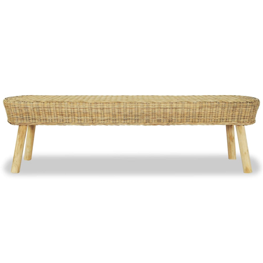 Flurbank 160 x 35 x 45 cm Rattan Natur