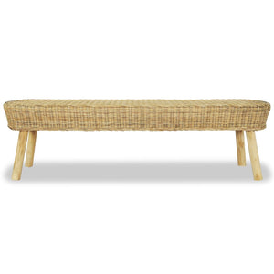Flurbank 160 x 35 x 45 cm Rattan Natur