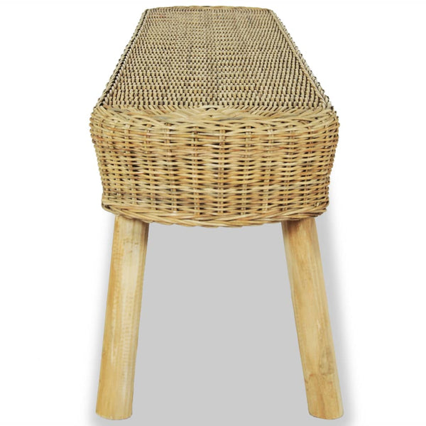 Flurbank 160 x 35 x 45 cm Rattan Natur