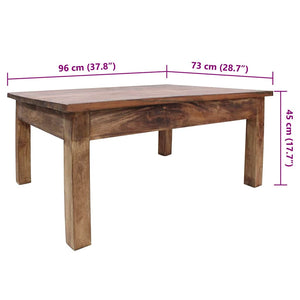 Couchtisch Massives Mahagoniholz 96x73x45 cm