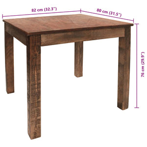 Esstisch Gemischtes Altholz 82x80x76 cm