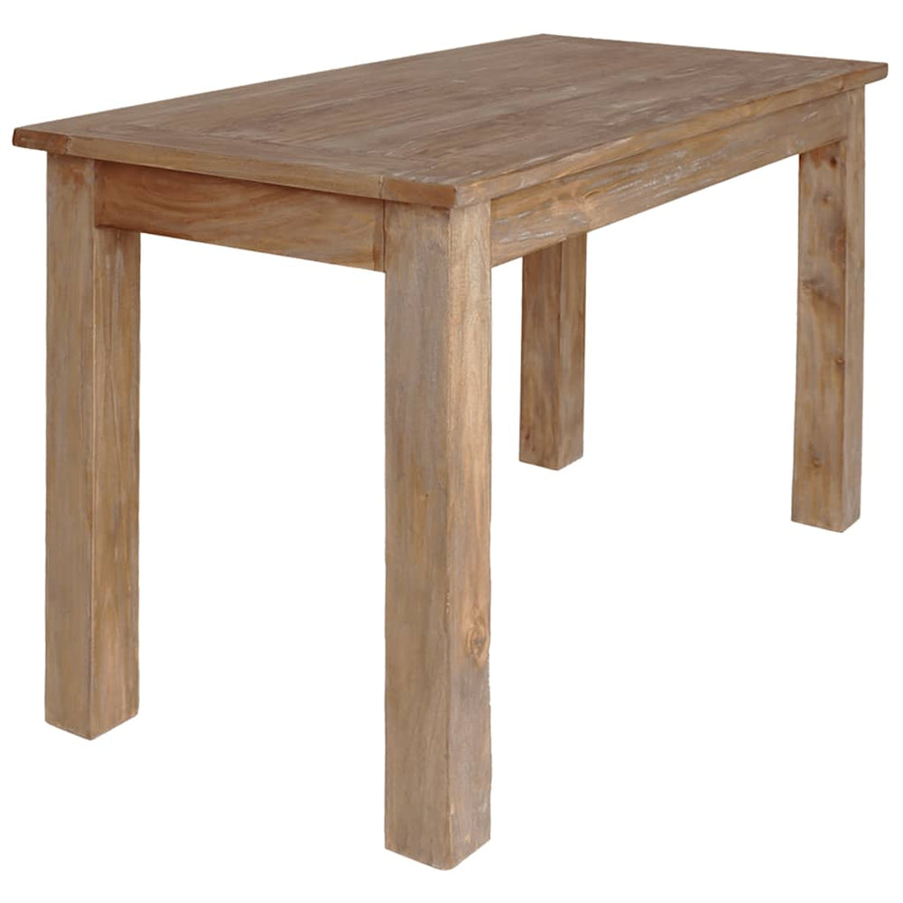 vidaXL Table de salle à manger en bois d'acajou massif 120x60x77 cm