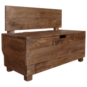 Sitzbank Massives Mahagoniholz 86x40x60 cm