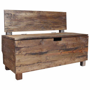 Sitzbank Massives Mahagoniholz 86x40x60 cm