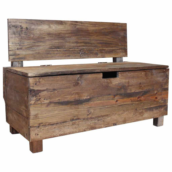 Sitzbank Massives Mahagoniholz 86x40x60 cm