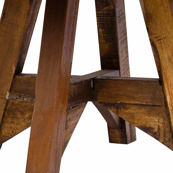 vidaXL Table basse en bois de récupération massif 60x45 cm Argenté