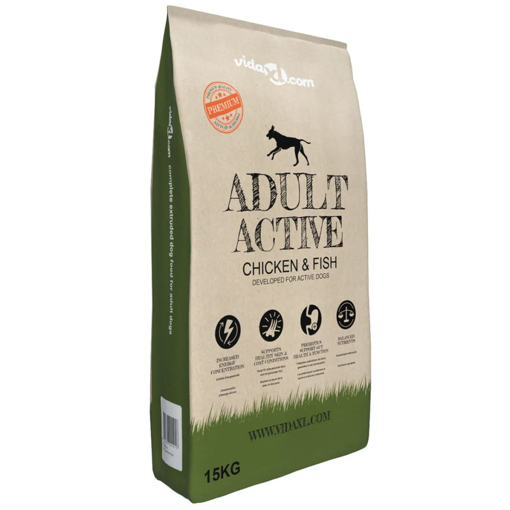 Trockenfutter für Hunde Adult Active Chicken & Fish 15 kg