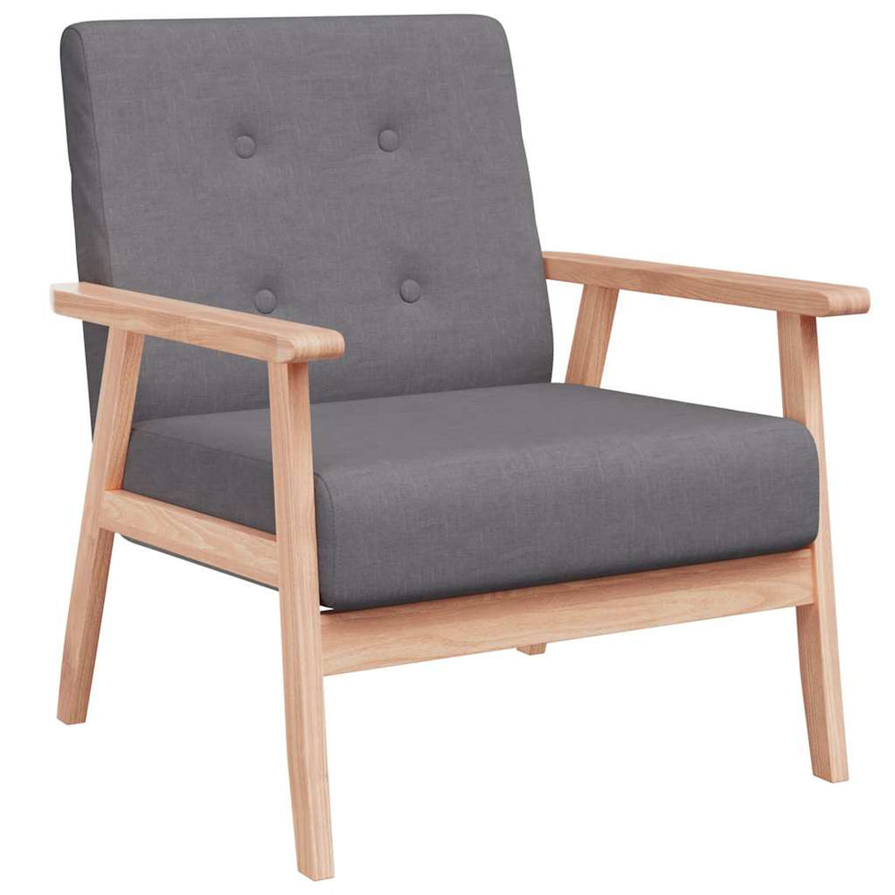 vidaXL Armchair Dark Grey Fabric