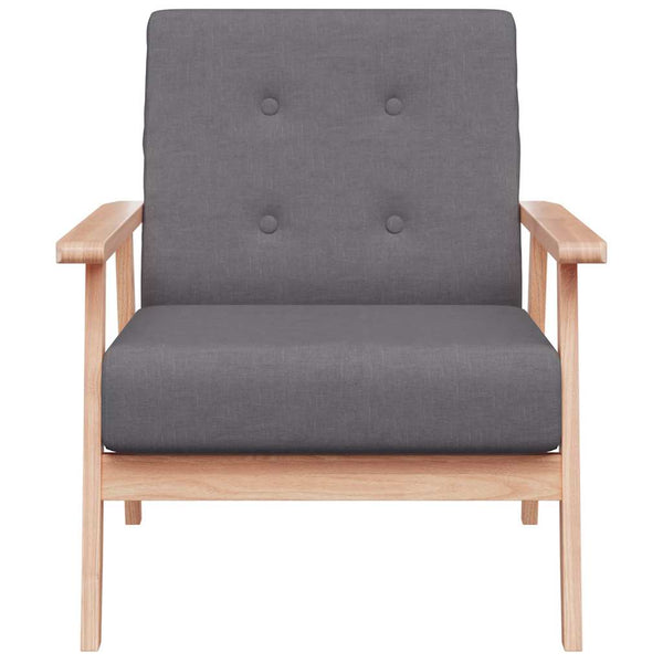 Sessel Dunkelgrau Stoff