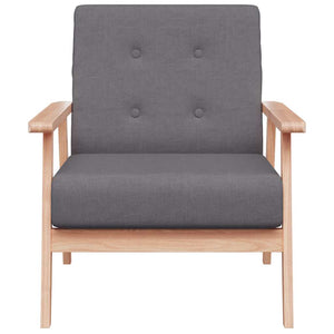 vidaXL Armchair Dark Grey Fabric
