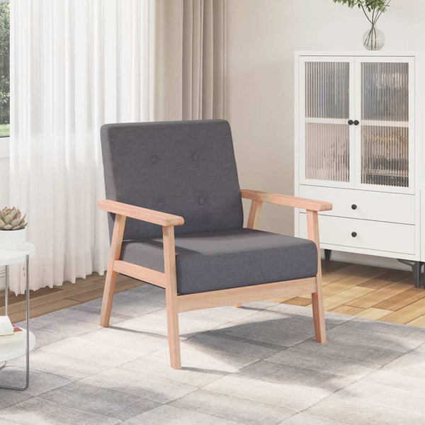 Sessel Dunkelgrau Stoff