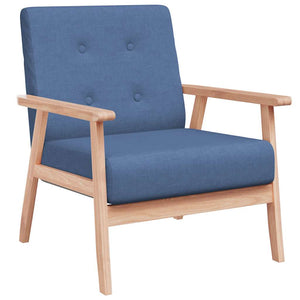 Sessel Blau Stoff