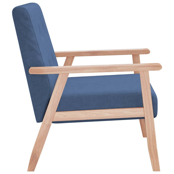 Sessel Blau Stoff