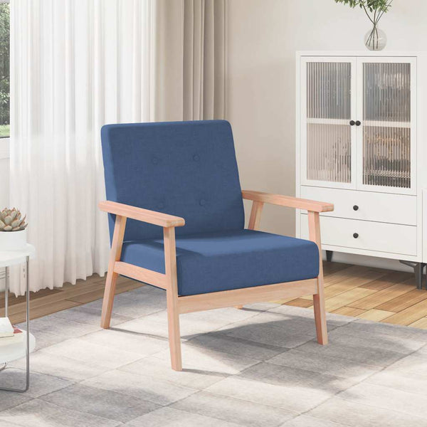 Sessel Blau Stoff