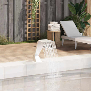 Edelstahl Pool Wasserfall 64cm