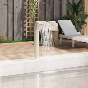 Edelstahl Pool Wasserfall 50x30x90cm