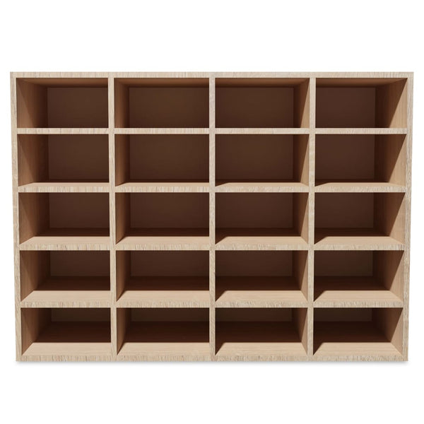 Schuhregal Holzwerkstoff 92x30x67,5 cm Eichen-Optik