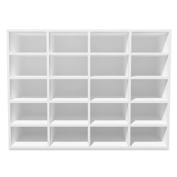 Schuhregal Holzwerkstoff 92x30x67,5 cm Weiß