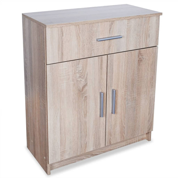 vidaXL Buffet en aggloméré 71 x 35 x 88 cm aspect chêne