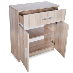 vidaXL Buffet en aggloméré 71 x 35 x 88 cm aspect chêne