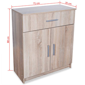 vidaXL Sideboard Engineered Wood 71x35x88 cm Oak Look
