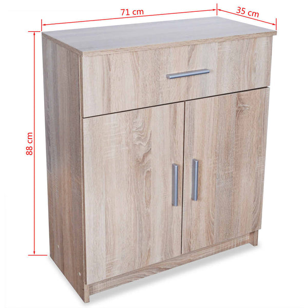 vidaXL Sideboard Engineered Wood 71x35x88 cm Oak Look