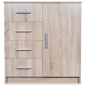 vidaXL Commode en bois d'ingénierie 79x35x88 cm aspect chêne