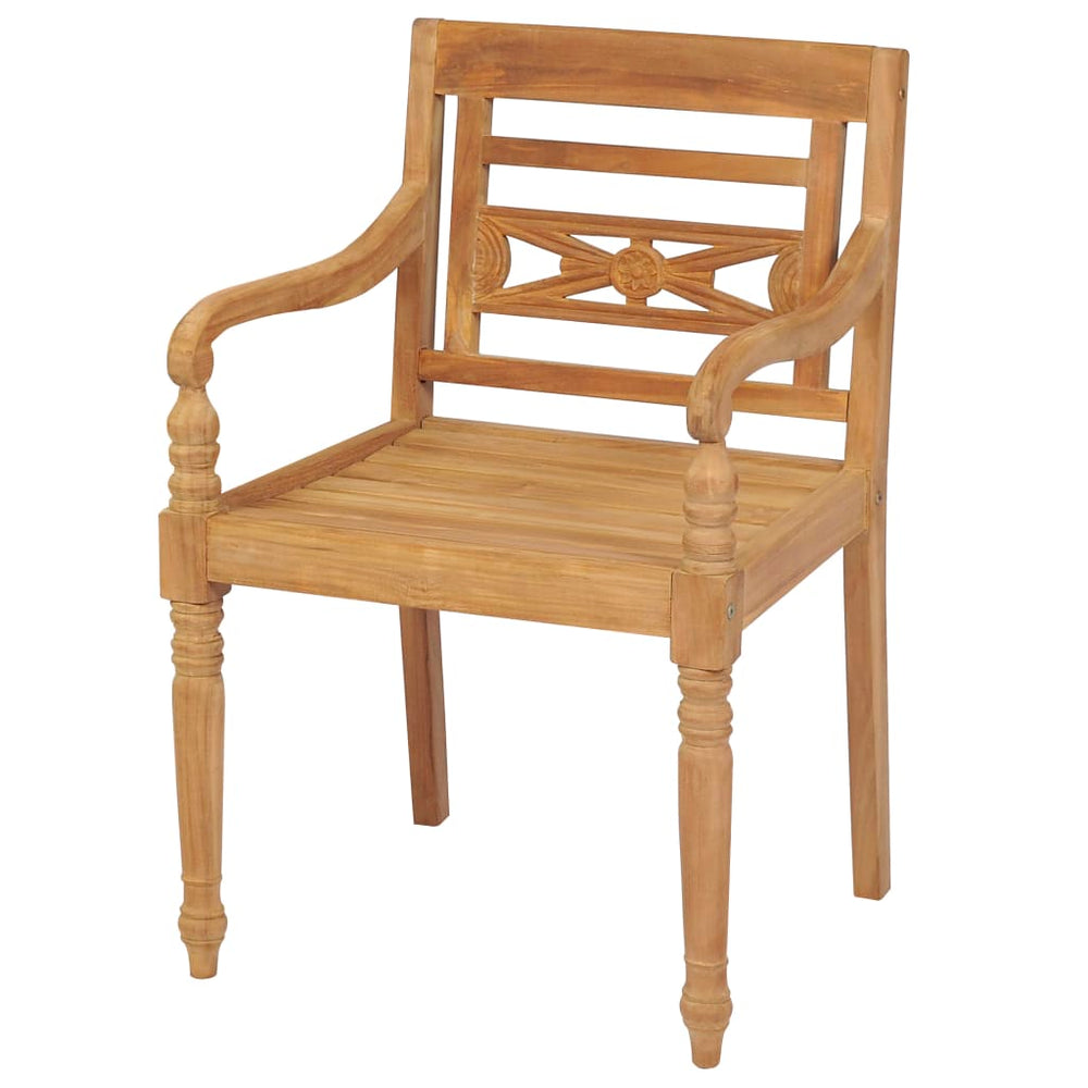 Batavia Stühle 2er Set Teakholz