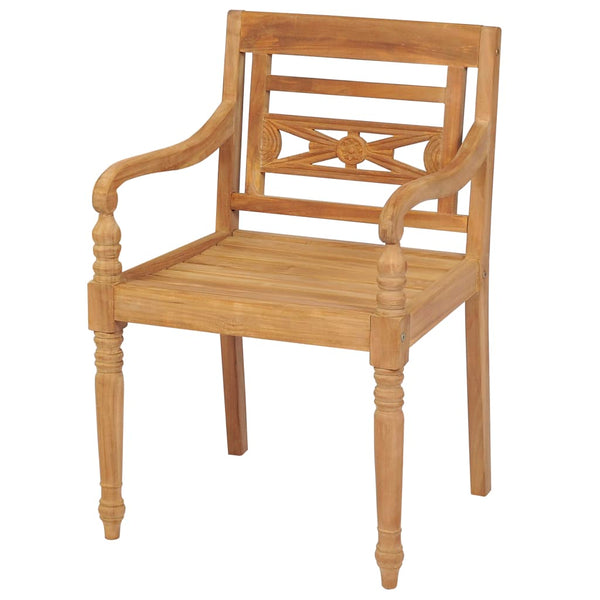 Batavia Stühle 2er Set Teakholz