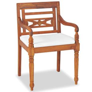 4-tlg. Teak Garten Lounge Set mit Auflagen