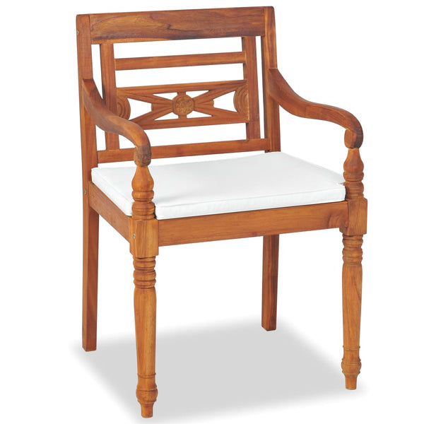 4-tlg. Teak Garten Lounge Set mit Auflagen