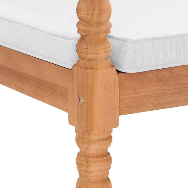 Batavia Stühle 2er Set Teakholz mit Kissen