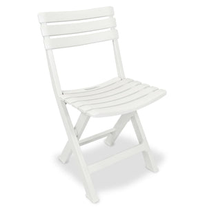 Klappbares Bistro-Set, 3-teilig, Weiß