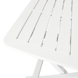 Klappbares Bistro-Set, 3-teilig, Weiß