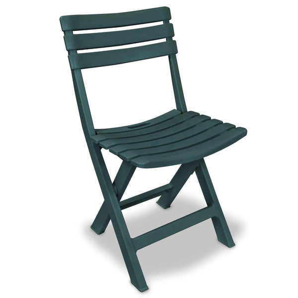 3-tlg. Klappbares Bistro-Set Grün