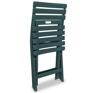 3-tlg. Klappbares Bistro-Set Grün