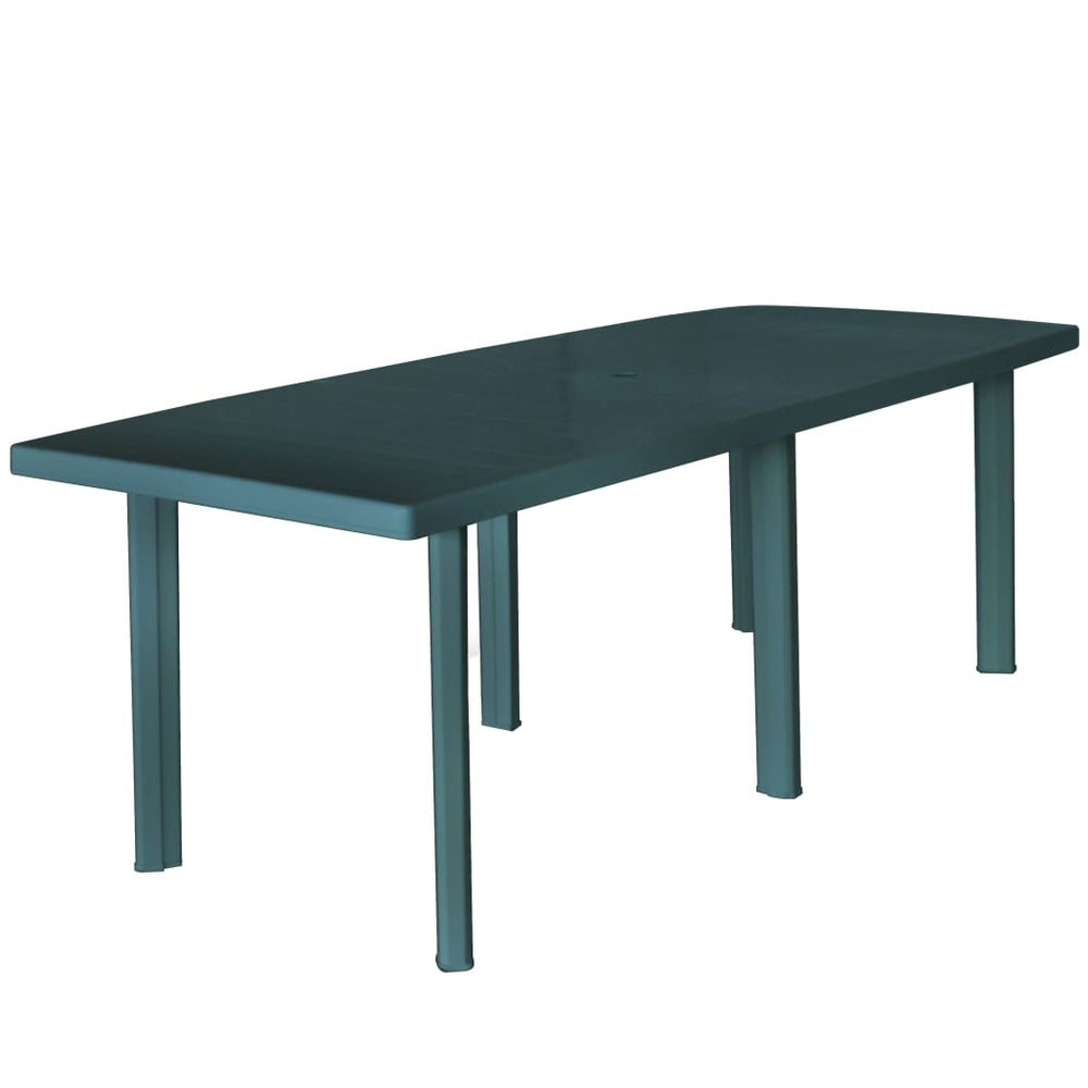 Gartentisch Grün Kunststoff 210 cm