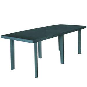 Gartentisch Grün Kunststoff 210 cm
