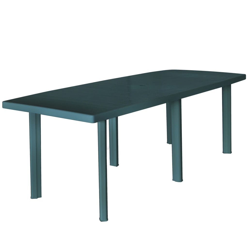 Gartentisch Grün Kunststoff 210 cm