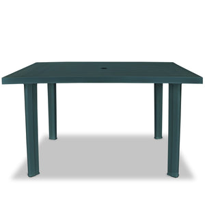Grüner Gartentisch 126 cm Kunststoff