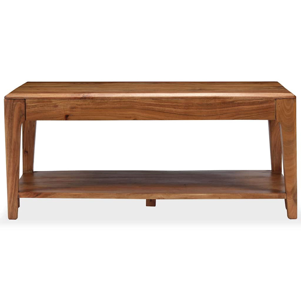 vidaXL Table basse en bois massif 88x50x38 cm