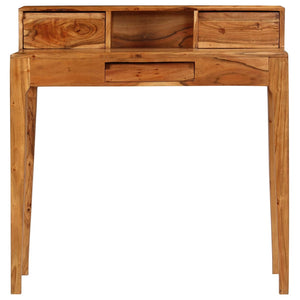 Schreibtisch mit Schubladen Massivholz 88 x 50 x 90 cm