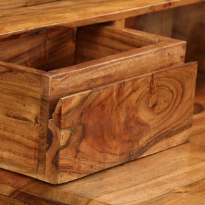 Schreibtisch mit Schubladen Massivholz 88 x 50 x 90 cm