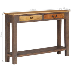 Konsolentisch Massivholz Vintage 118 x 30 x 80 cm